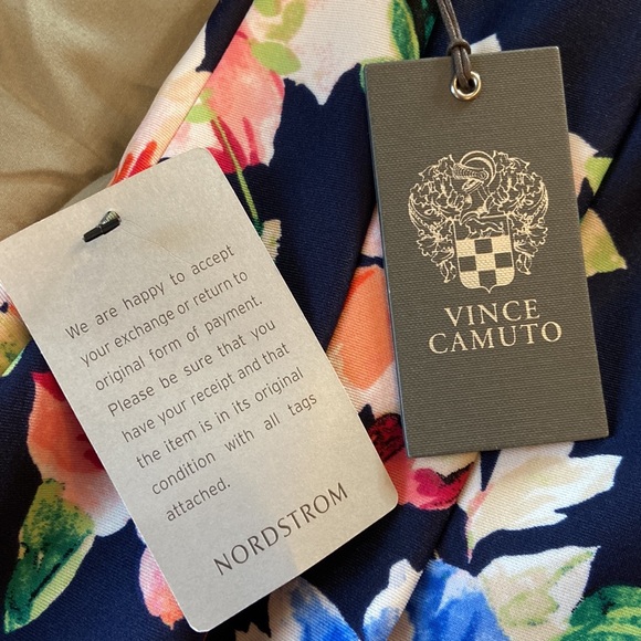 Vince Camuto Fit and Flare Floral Print Dress - Picture 10 of 12